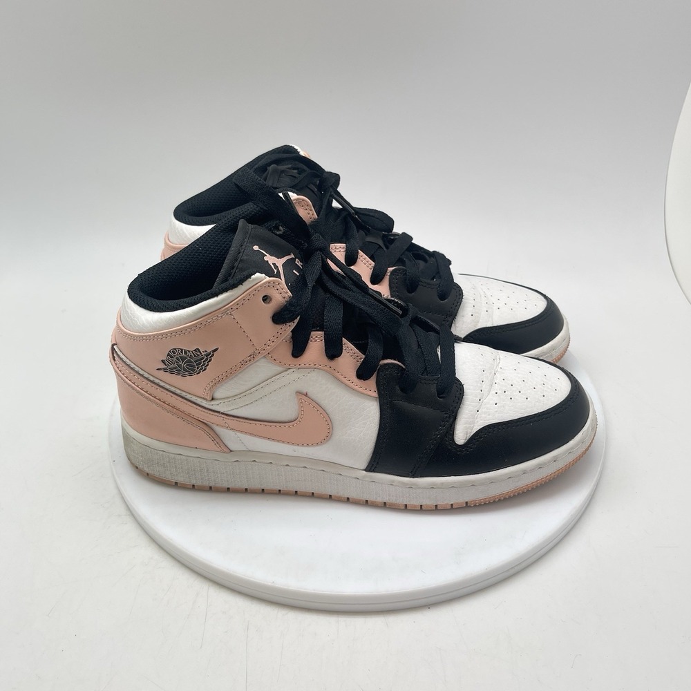 Jordan Air Jordan 1 Mid Sneakers Youth 5.5Y 554725-133 Crimson Tint Basketball